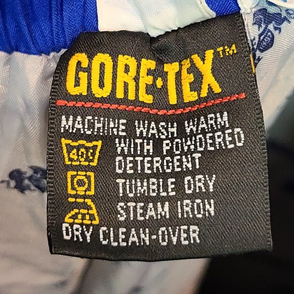 Vintage Tourney GoreTex Pants Waterproof Rain Blue Extra Small - Picture 9 of 13